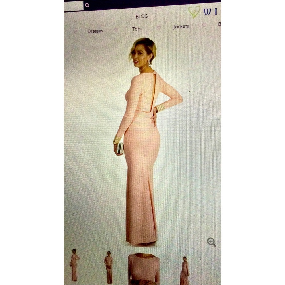 • light pink formal gown •